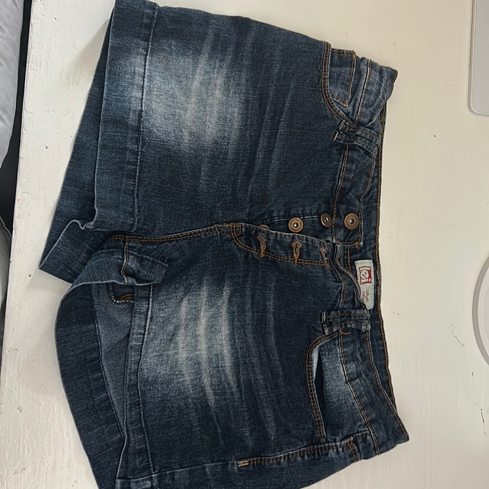 light wash shorts